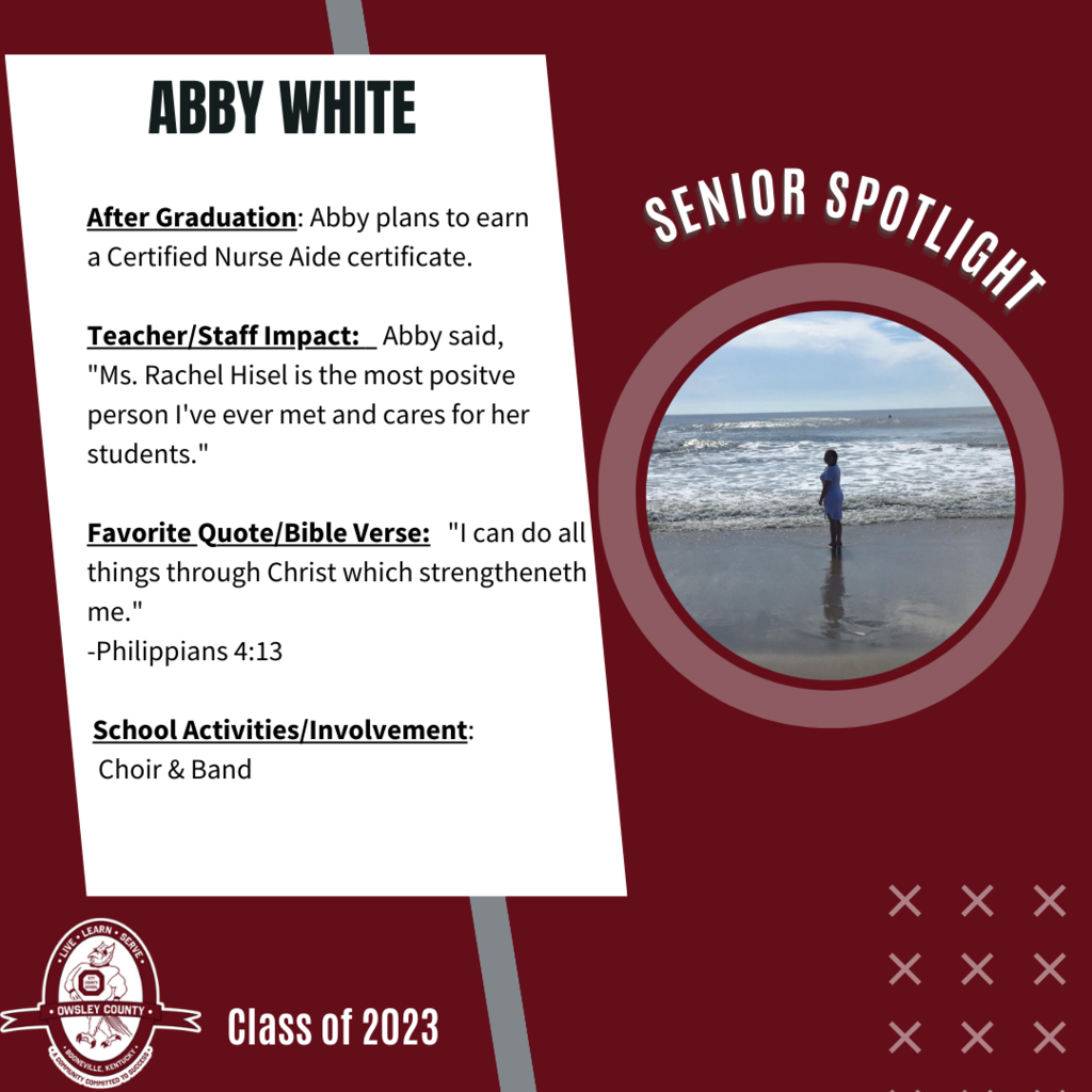 Senior Spotlight-Abby White