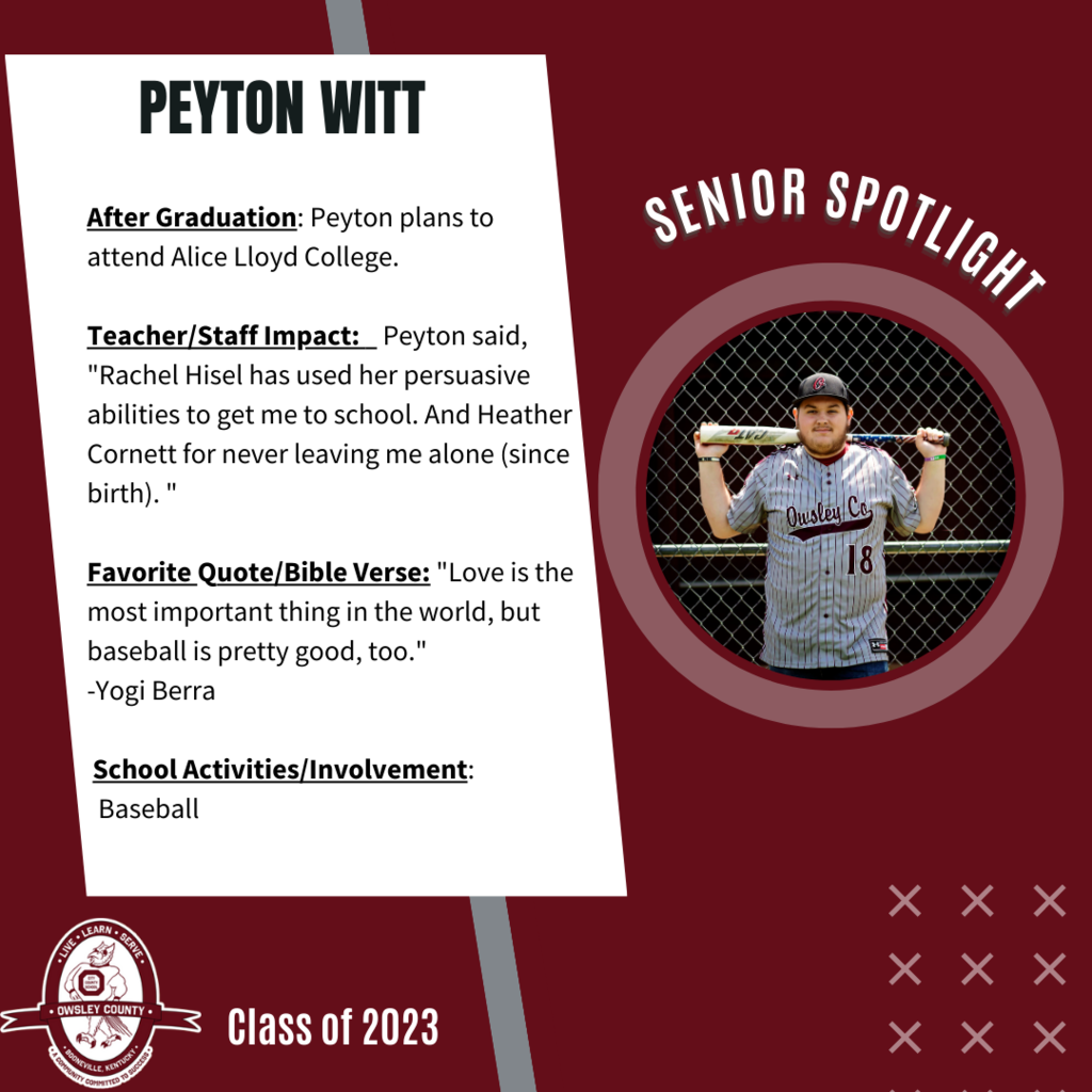 Senior Spotlight-Peyton Witt